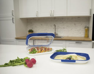 Livington Flex&Fresh 4er Frischhalteplatten-Set – zum Frischhalten und Servieren
